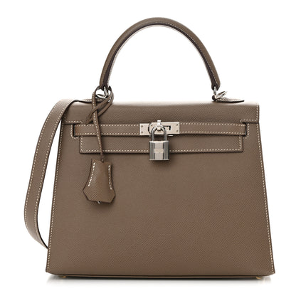 Hermes Epsom Kelly Sellier 25 Etoupe 1 of 17