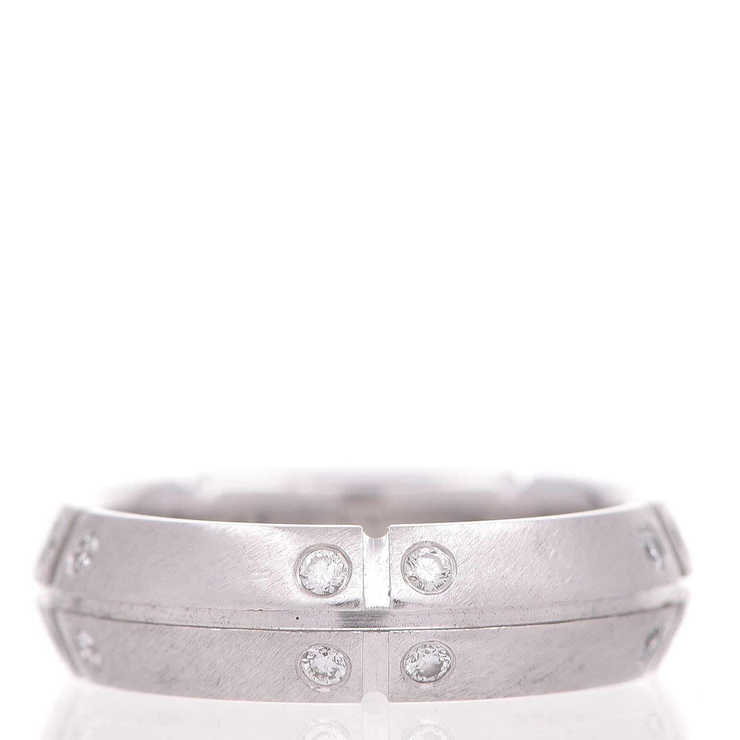 Tiffany 18K White Gold Diamond Streamerica Ring 47 4 3 of 5