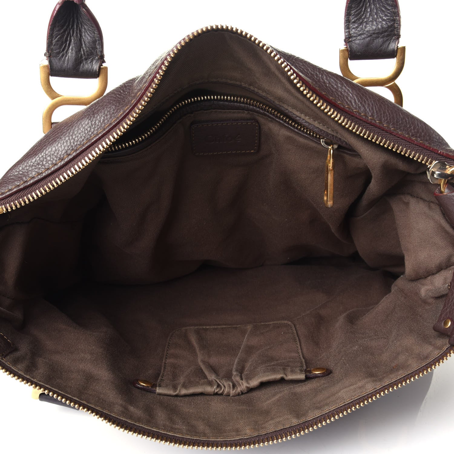 Chloe Calfskin Large Marcie Satchel Truffle 5 of 11