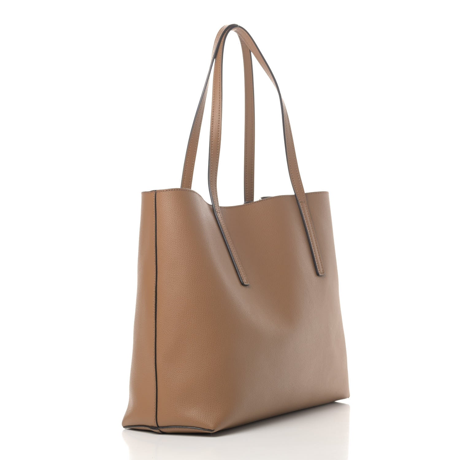 Fendi Vitello Vienna Enamel F is Fendi Shopping Tote Miele Scuro Taupe 3 of 5