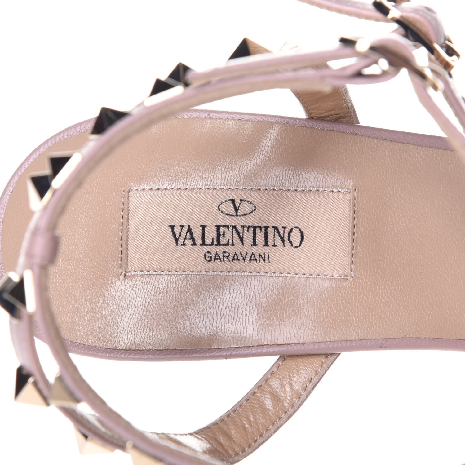 Valentino Garavani Patent Nappa Rockstud Ankle Strap 65mm Pumps 41 Light Ivory Poudre 8 of 9