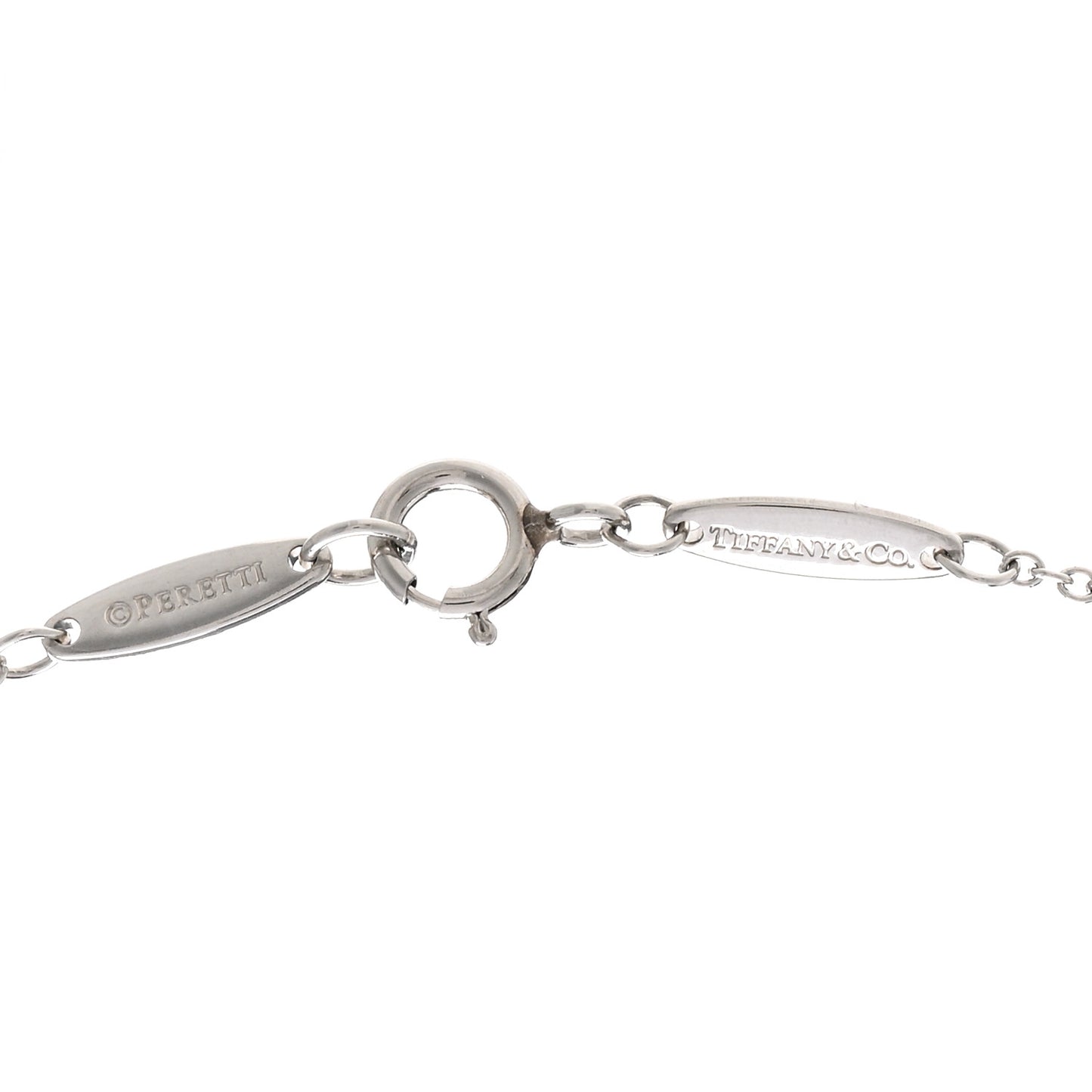 Platinum Diamond .22ct Elsa Peretti Diamonds By The Yard Pendant Necklace