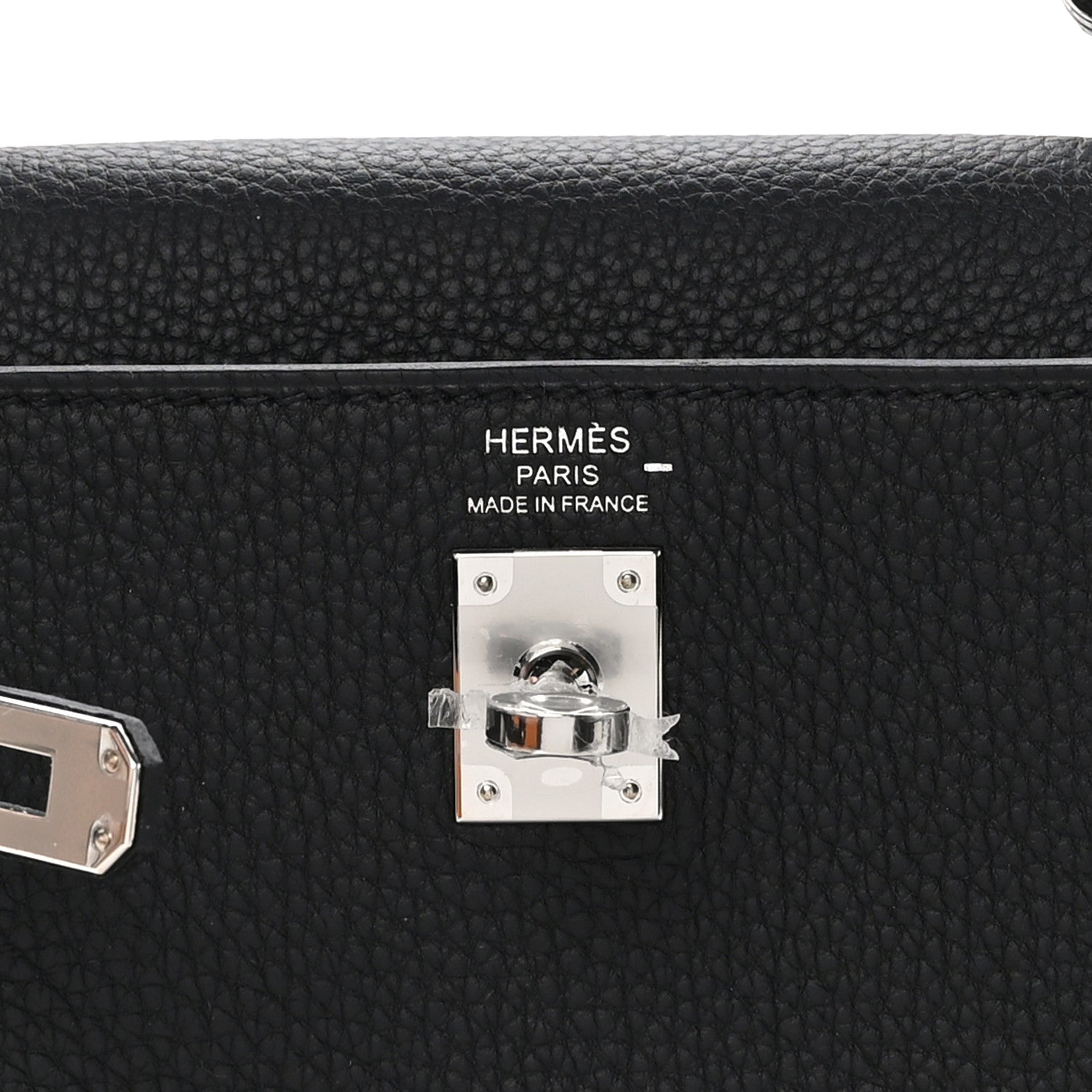 Hermes Togo Lizard Kelly Retourne Touch 25 Black 6 of 10