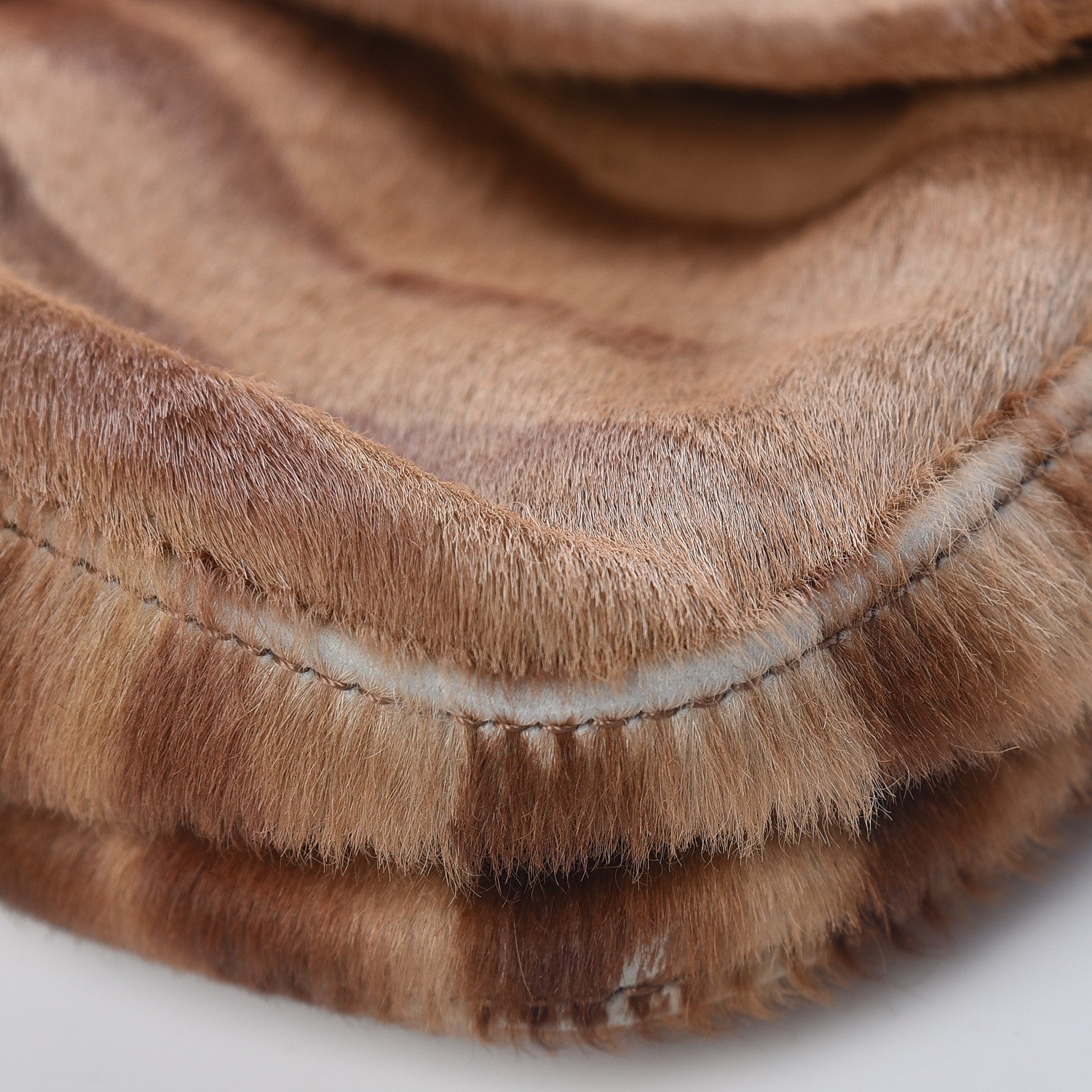 Fendi Calf Hair Zebra Print Baguette Brown 9 of 15