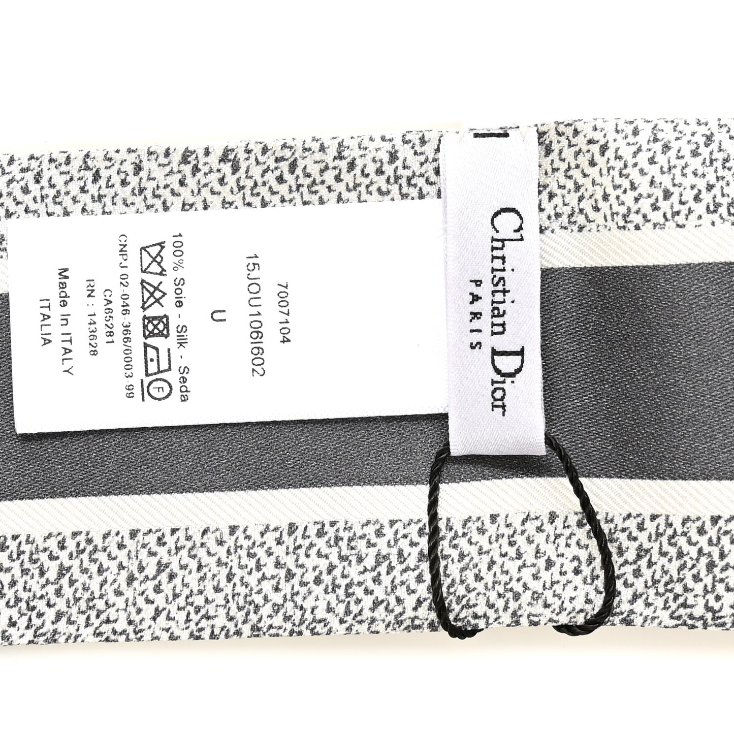 Silk Toile De Jouy Reverse Capri Mitzah Scarf Grey White
