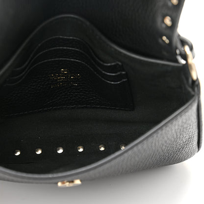 Valentino Garavani Grainy Calfskin Rockstud Crossbody Pouch Black 5 of 10