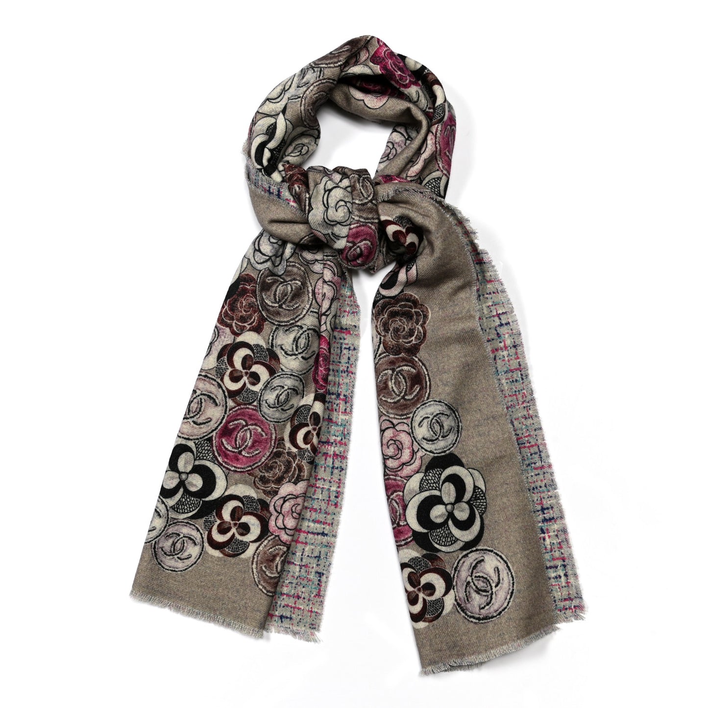 Cashmere CC Camellia Stole Multicolor