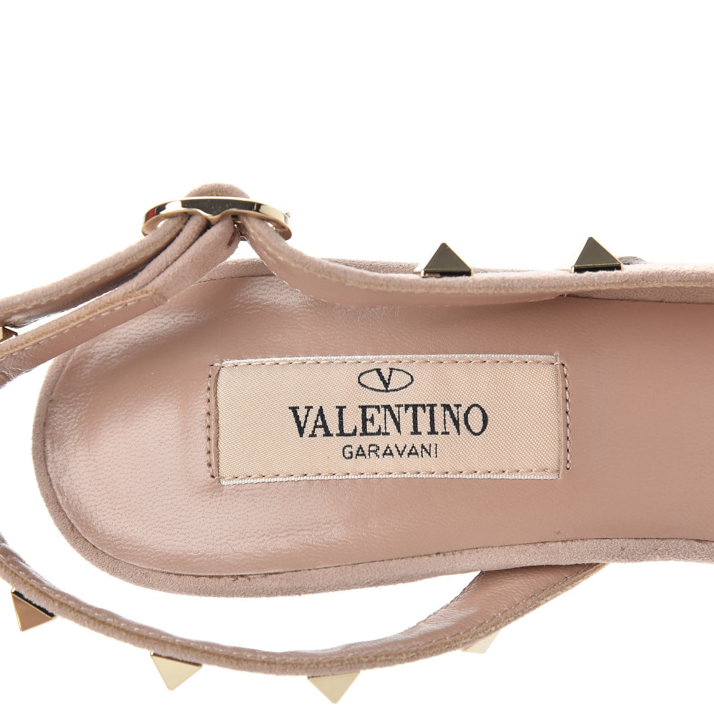 Mesh Point d'Esprit Rockstud Half D'Orsay Slingback 85mm Pumps 37 Rose Cannelle