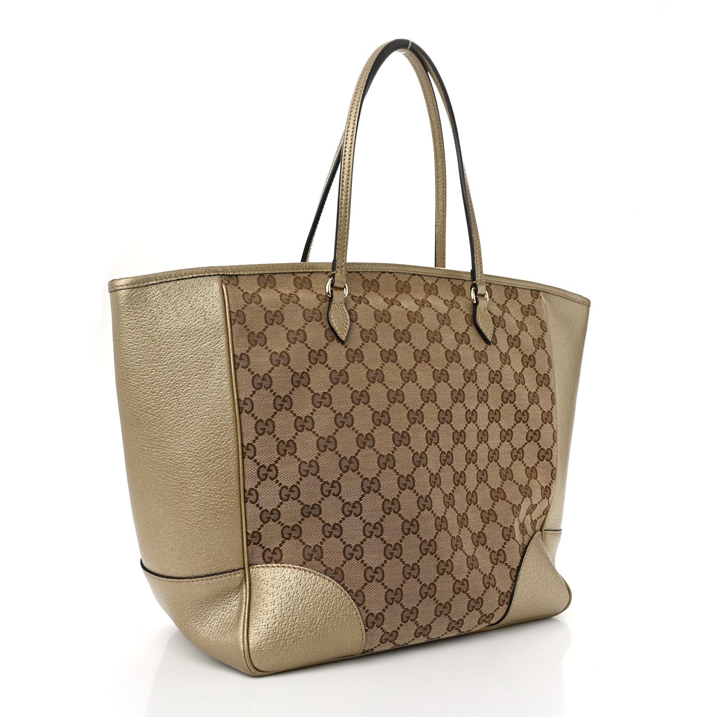 Monogram Medium Bree Zippered Tote Beige Golden Beige