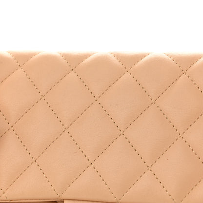 Chanel Calfskin Quilted Large Cambon Flap Beige Black Beige Black 14 of 14