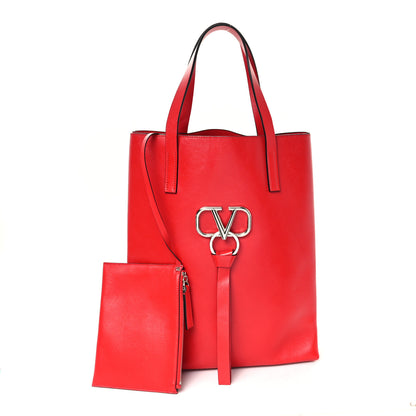 Valentino Garavani Smooth Calfskin VSling Tote Bag Rouge Pur 2 of 11