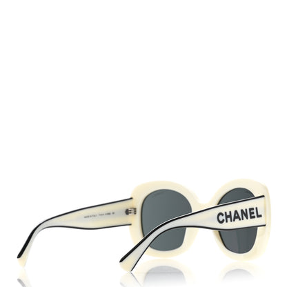 Chanel Acetate Sunglasses 71414 White 4 of 8