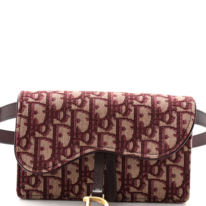 Christian Dior Oblique Saddle Belt Bag Bordeaux 8 of 11