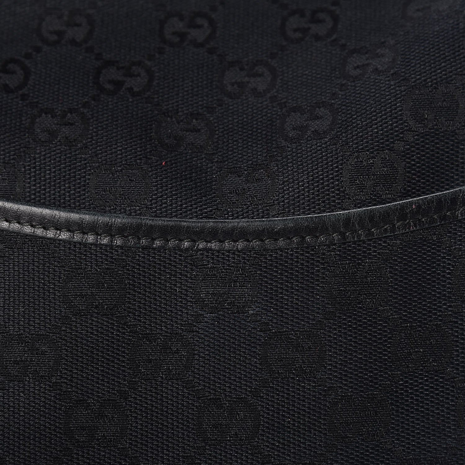 Gucci Monogram Calfskin Perforated Medium Flat Messenger Bag Black 17 of 17