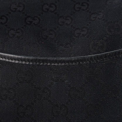 Gucci Monogram Calfskin Perforated Medium Flat Messenger Bag Black 17 of 17