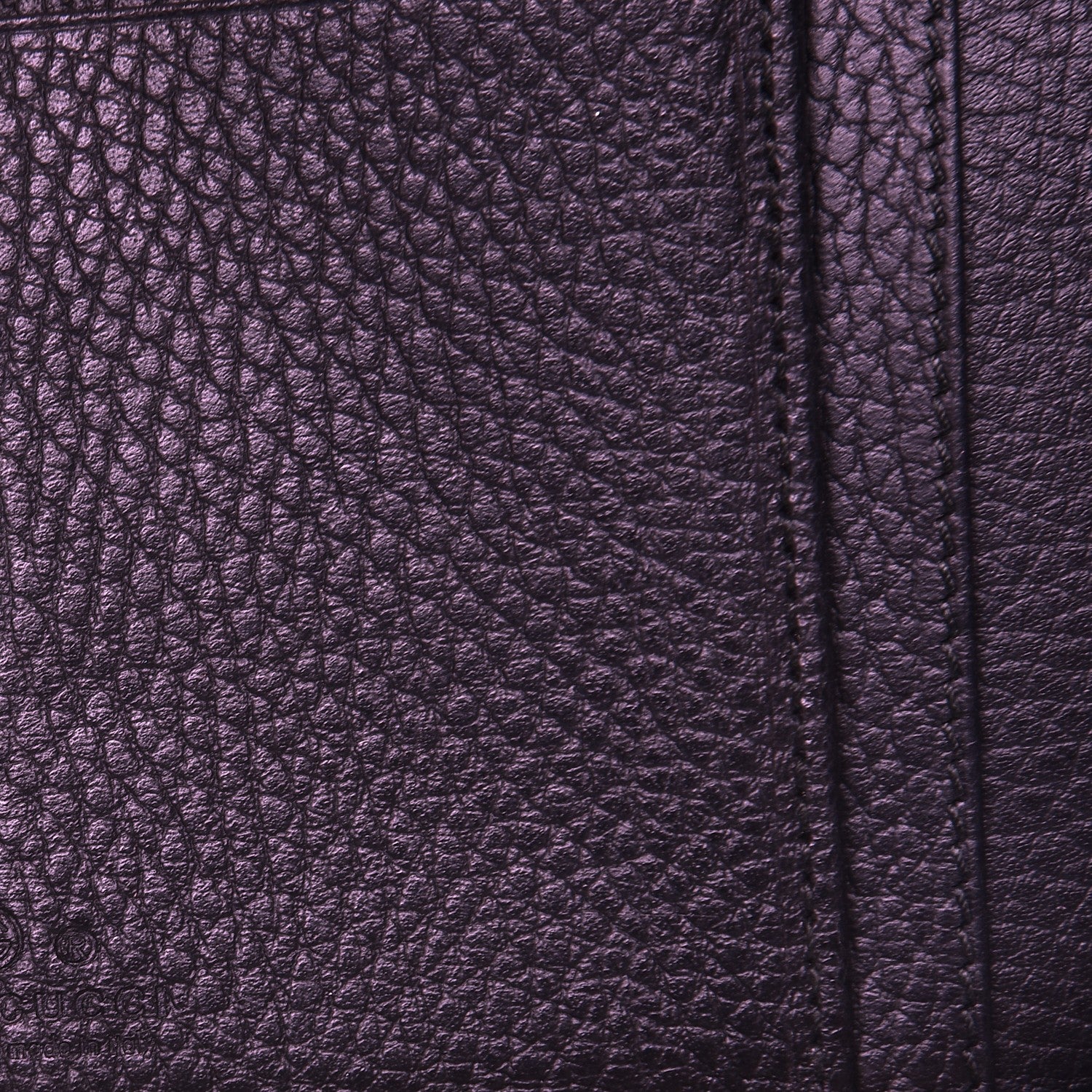 Gucci Pebbled Calfskin Zip Around Wallet Black 6 of 7