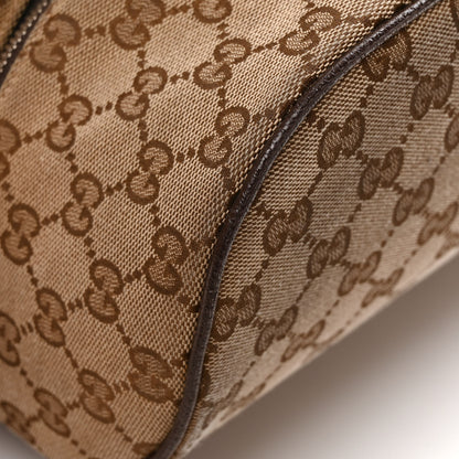 Gucci Monogram Dollar Calfskin Waist Pouch Beige Ebony Testa di Moro Marrone Scuro 10 of 11