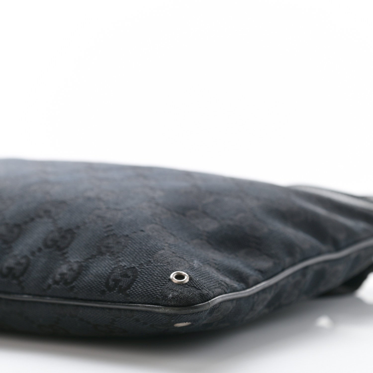 Gucci Monogram Flat Messenger Bag Black 9 of 9