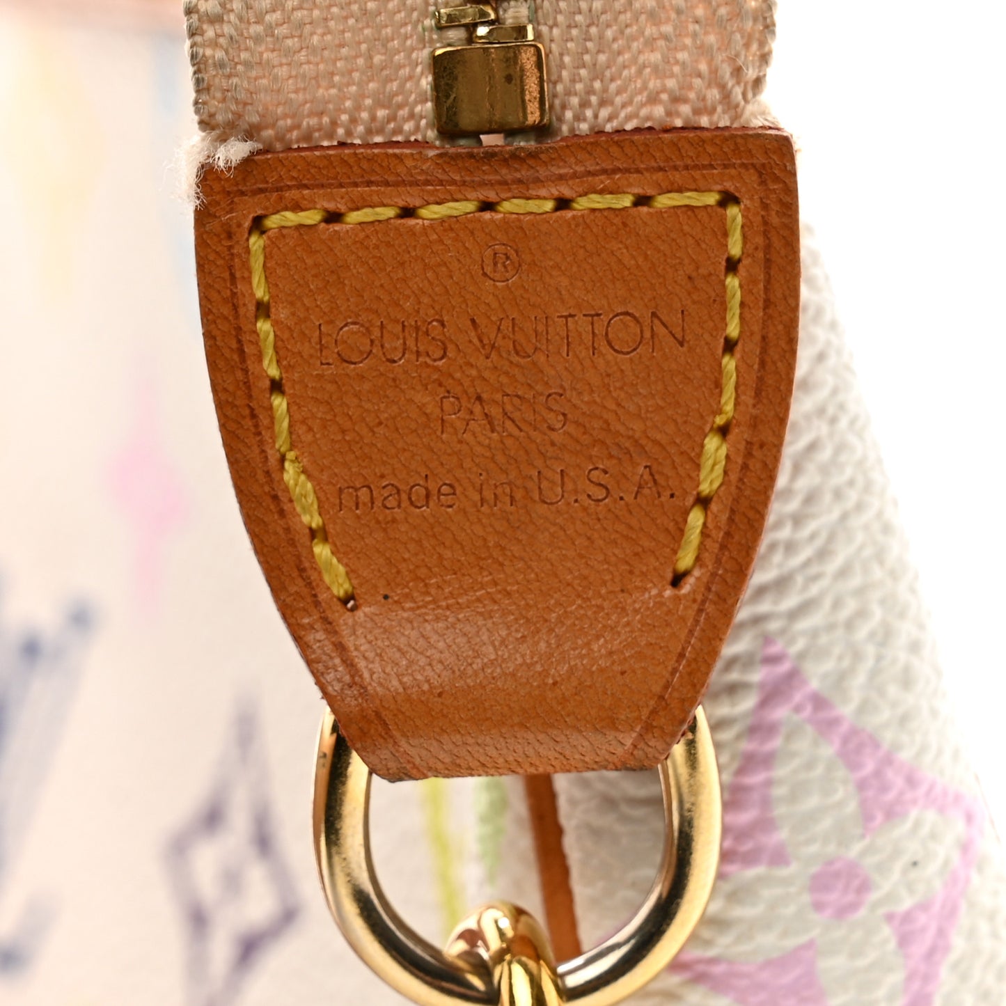 Monogram Multicolor Pochette Accessories White