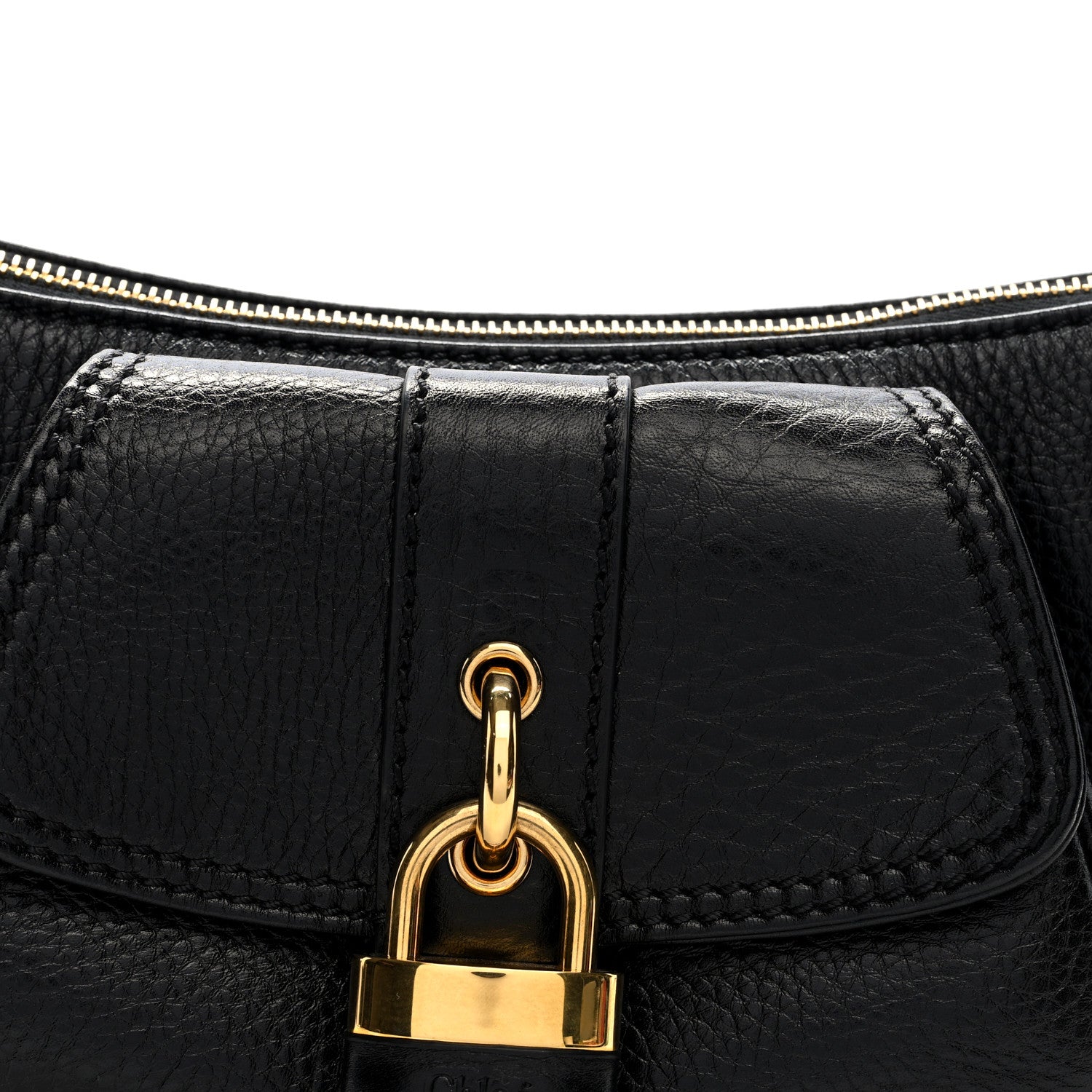 Chloe Grained Calfskin The 99 Shoulder Bag Black 8 of 10