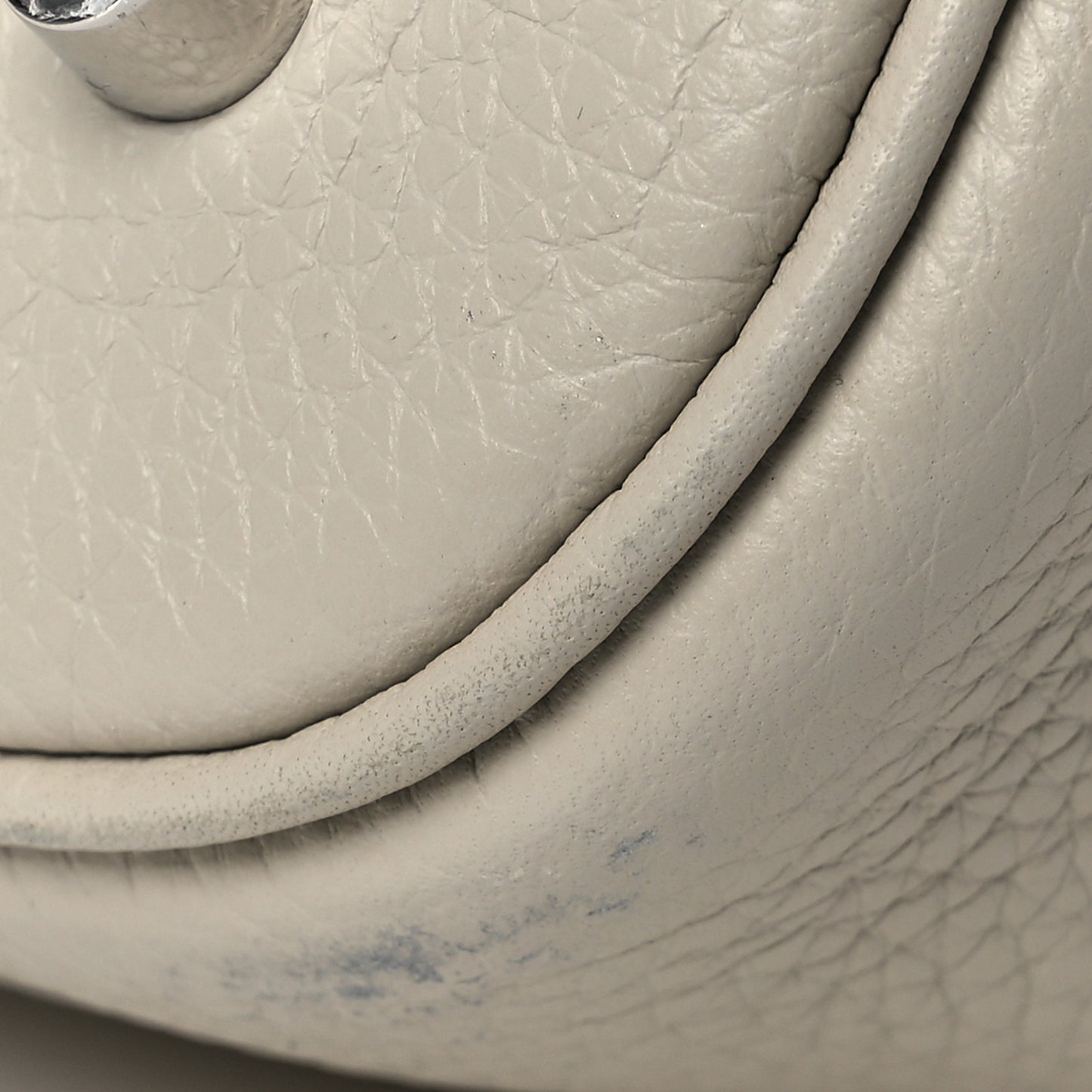 Taurillon Clemence Picotin Lock 26 GM Gris Perle