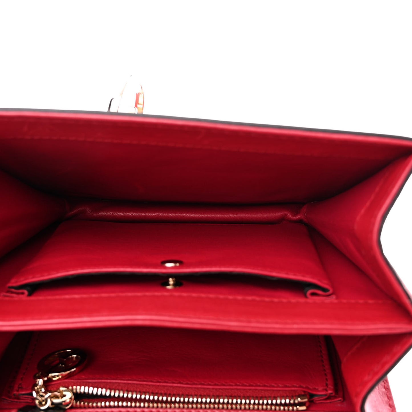 Calfskin Small 1973 Shoulder Flap Bag Hibiscus Red