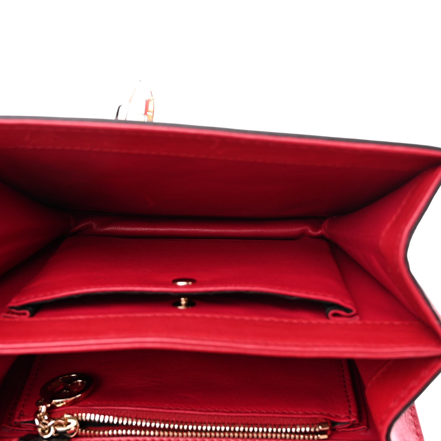 Gucci Calfskin Small 1973 Shoulder Flap Bag Hibiscus Red 6 of 19