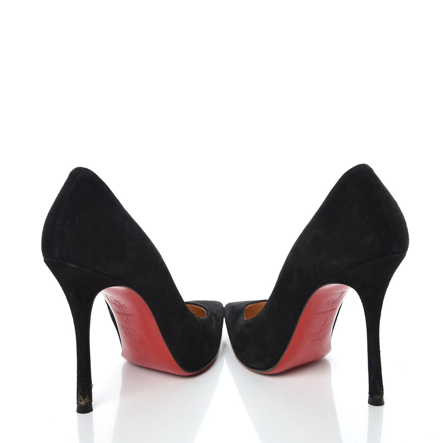 Veau Velours Decoltish 100 Pumps 36.5 Black