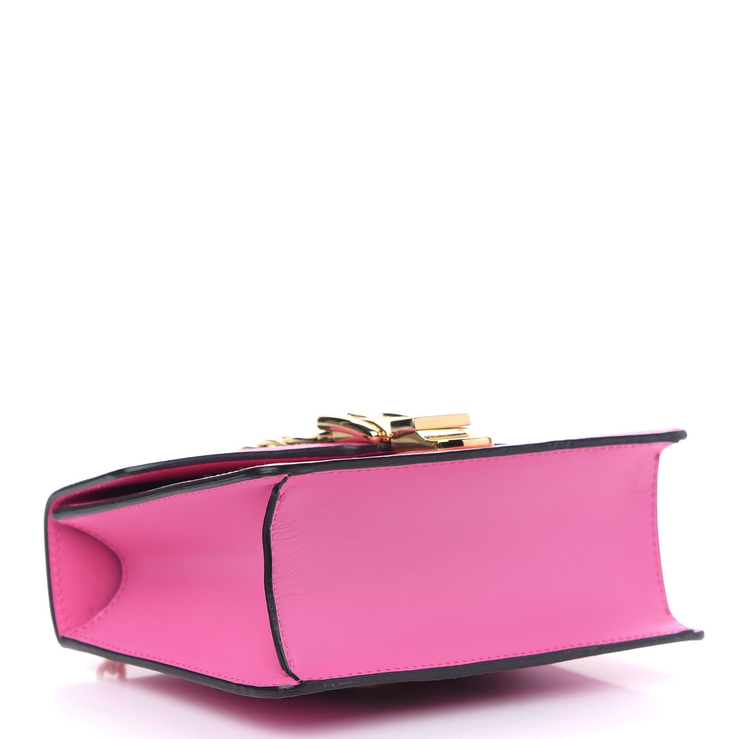 Gucci Vitello Fontanella Web Mini Sylvie Chain Shoulder Bag Pink Tropical Flower 4 of 9