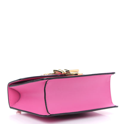Gucci Vitello Fontanella Web Mini Sylvie Chain Shoulder Bag Pink Tropical Flower 4 of 9