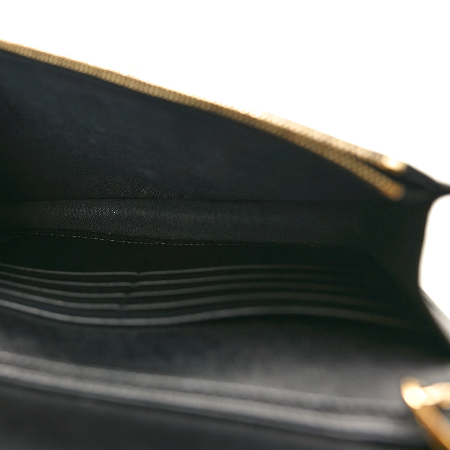Fendi Vitello Liberty Lucido F is Fendi Medium Envelope Wallet on Chain Black 5 of 9
