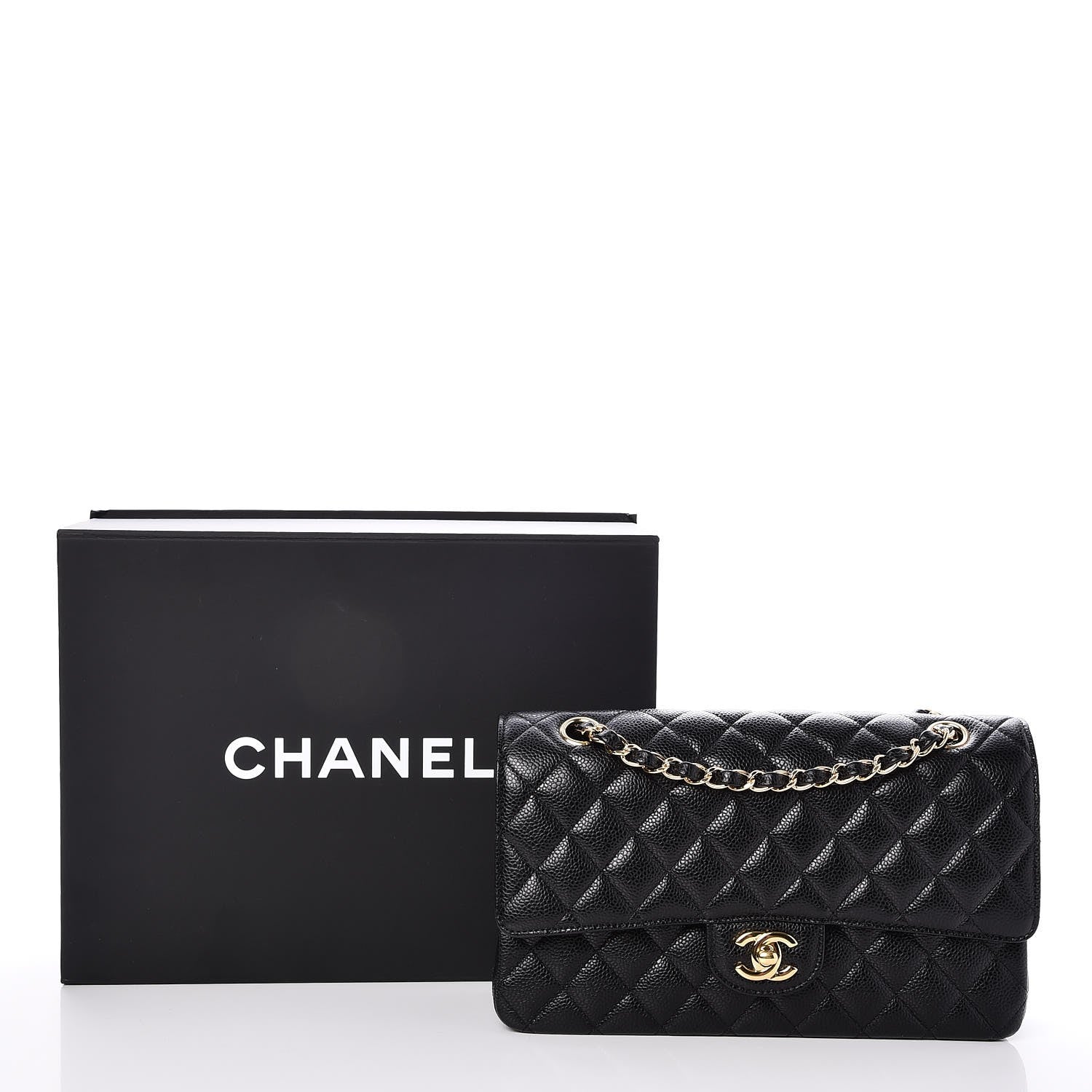Chanel Caviar Quilted Medium Double Flap Black 9 of 9