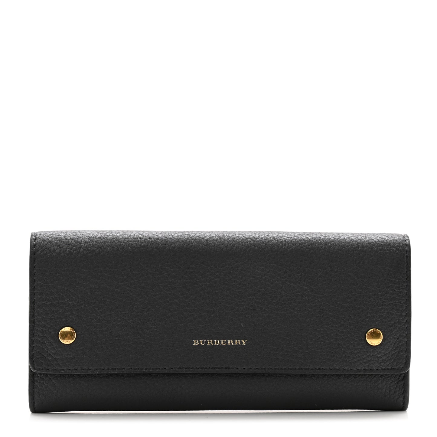 Grained Calfskin Somerset Marais Long Wallet Charcoal Grey