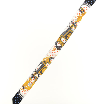 Hermes Silk Brides de Gala Love Twilly Creme Vieil Or Black 3 of 4