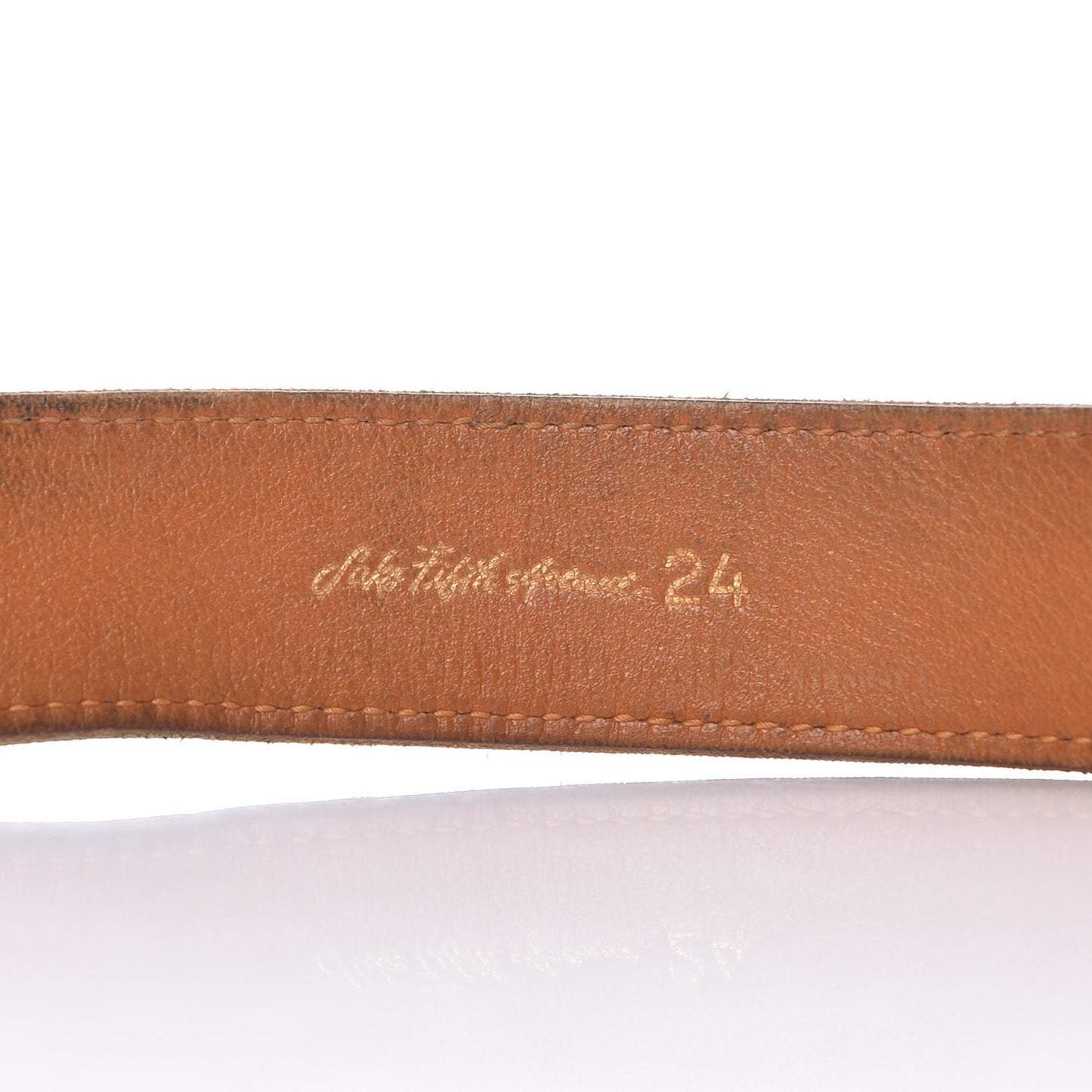 Monogram Saks Fifth Avenue Ellipse Belt 24