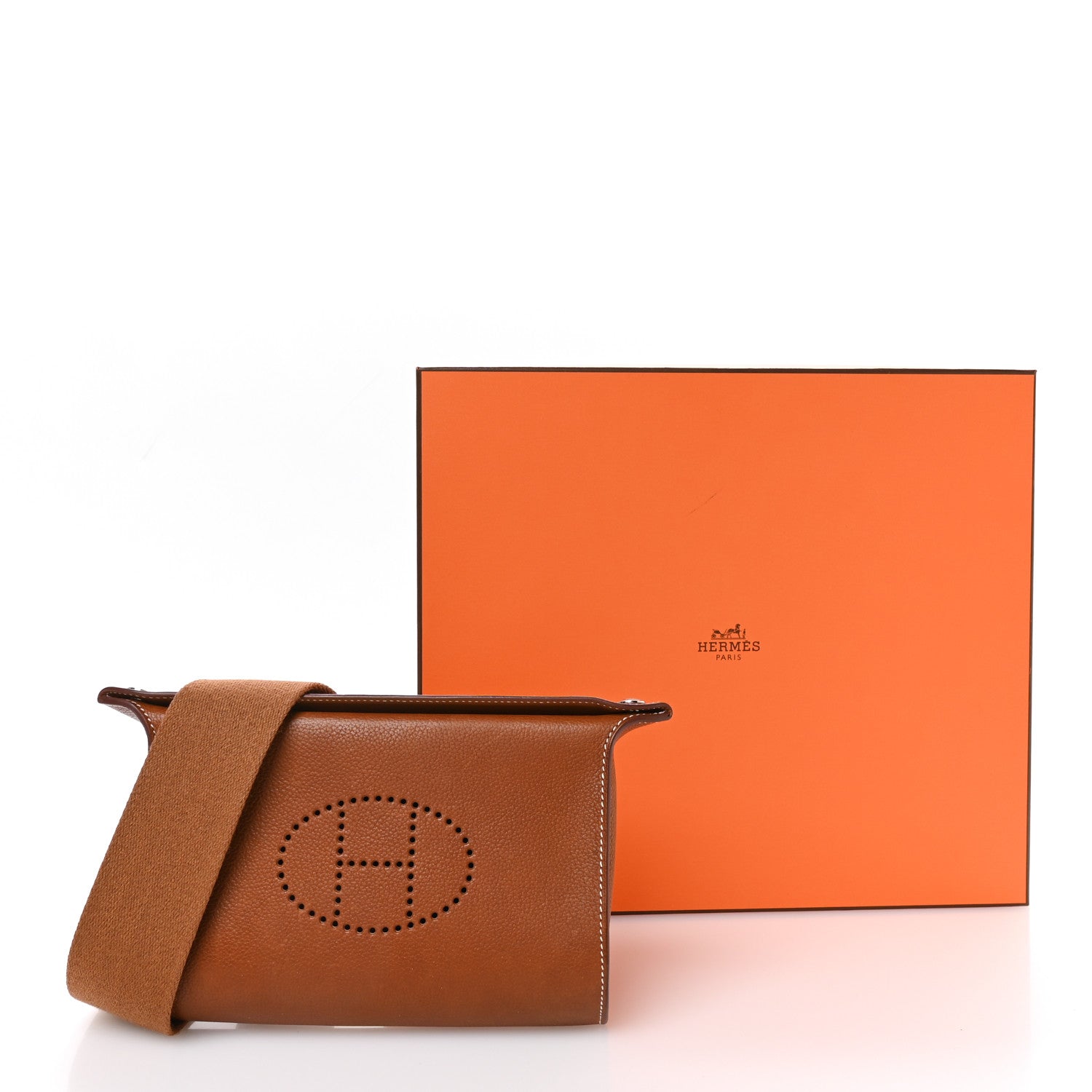 Hermes Barenia Faubourg Videpoches Fauve Gold 11 of 11