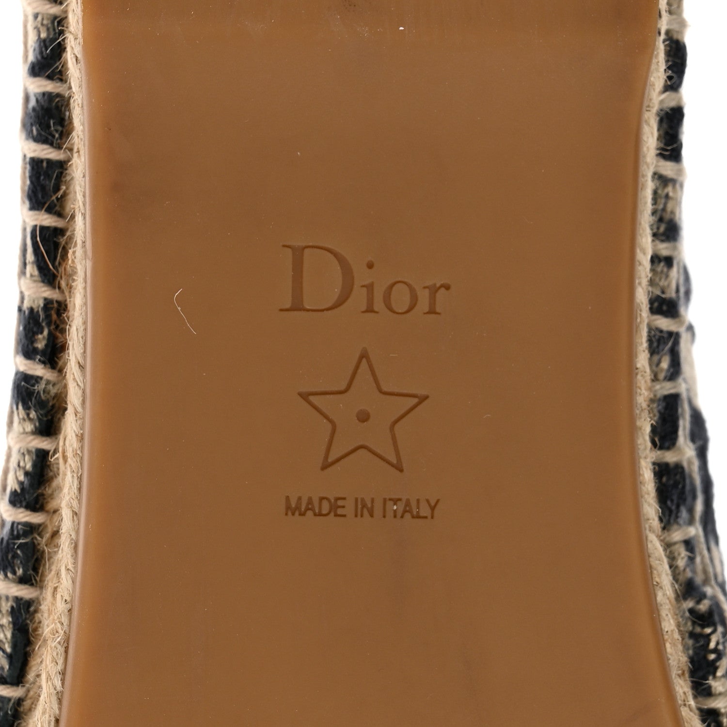 Christian Dior Oblique Embroidered Granville 15mm Espadrilles 40.5 Deep Blue 8 of 8