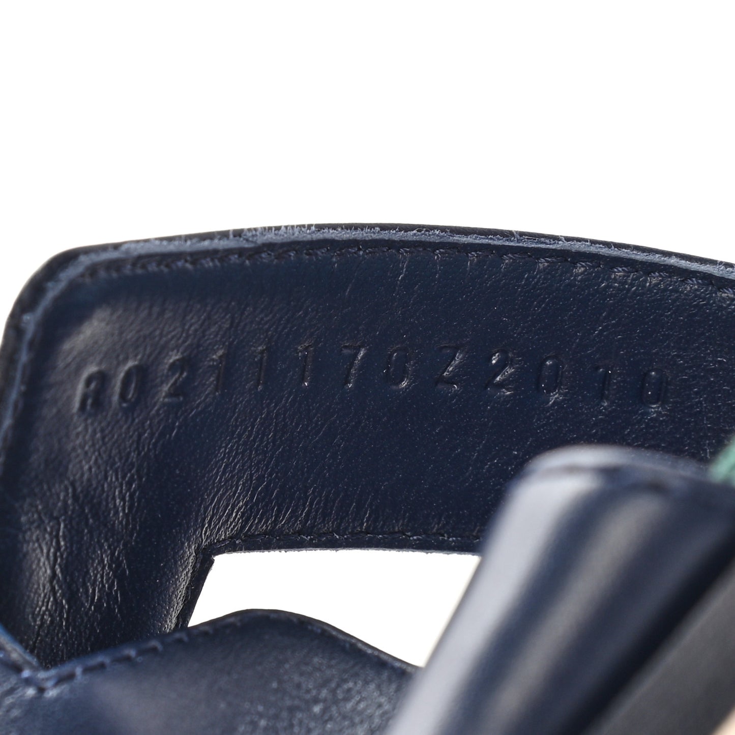 Calfskin Toucans de Paradis Oran Sandals 40 Bleu Indigo