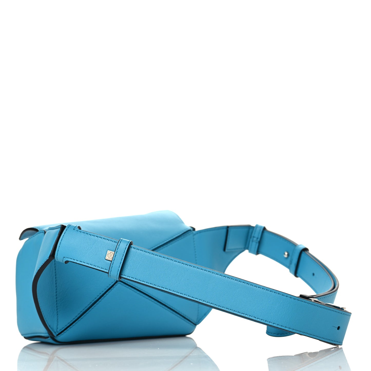 Calfskin Mini Puzzle Bumbag Cyan