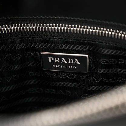 Prada Spazzolato Medium Re-Edition 1995 Double Handle Handbag Black 6 of 11