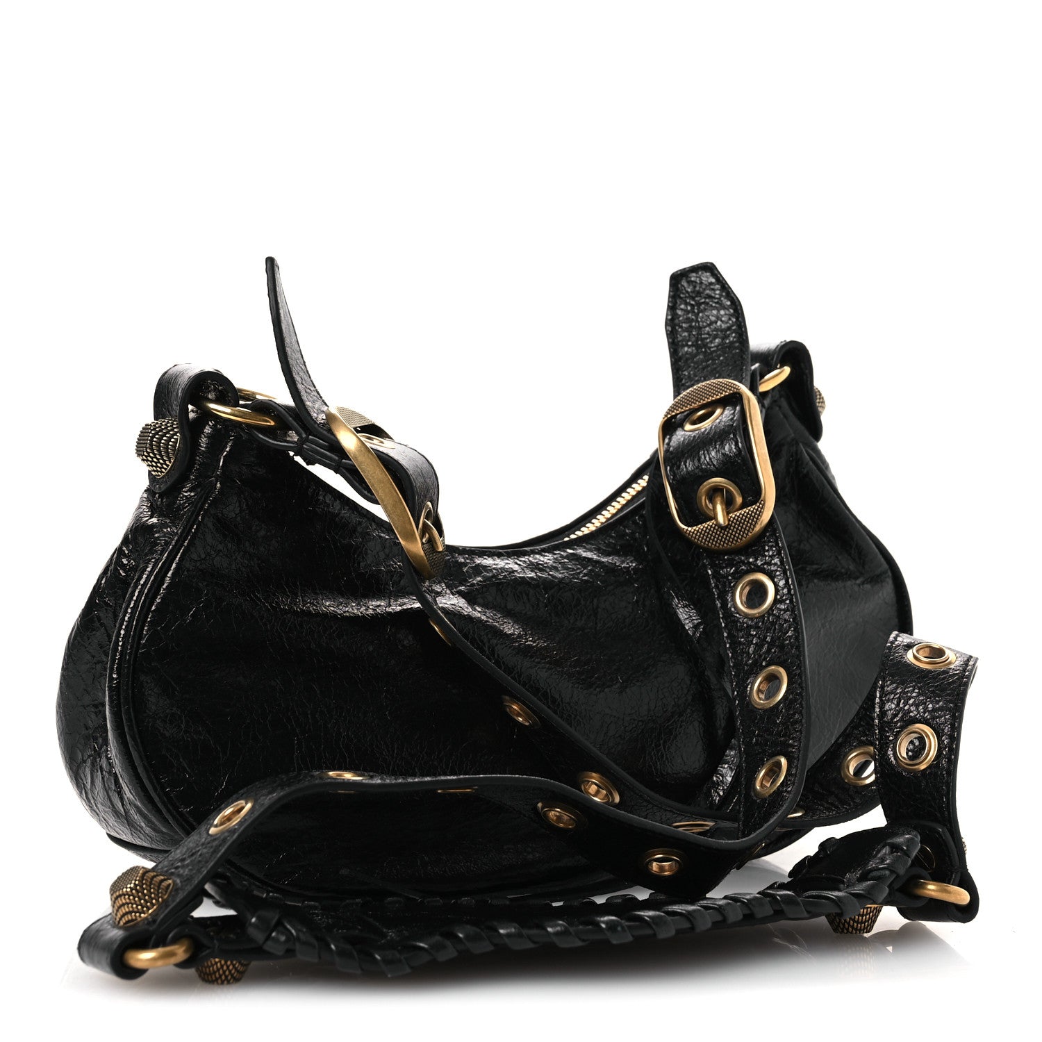 Balenciaga Agneau Arena Le Cagole Shoulder Bag XS Black 4 of 11