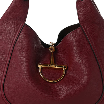 Gucci Grained Calfskin Softbit Maxi Shoulder Bag Rosso 9 of 11