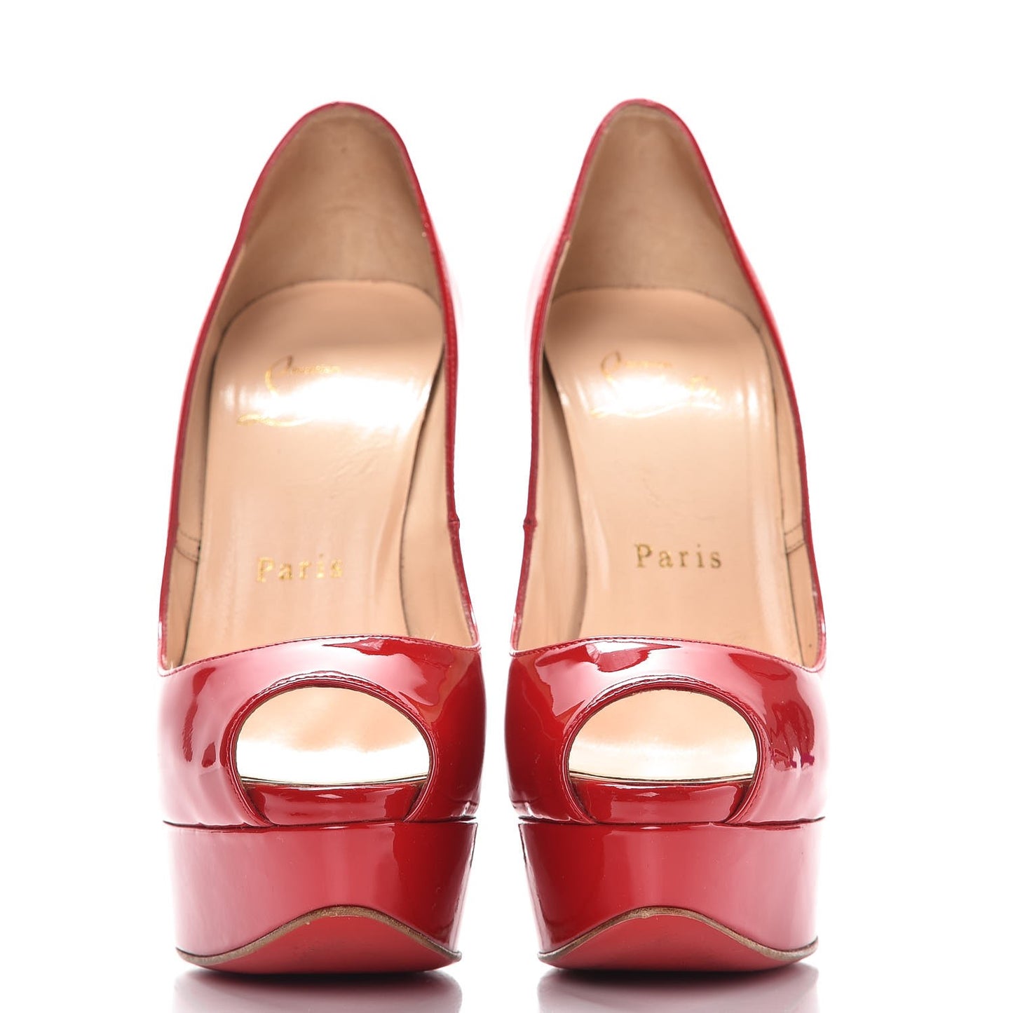 Patent Lady Peep 150 Pumps 35.5 Coquelicot