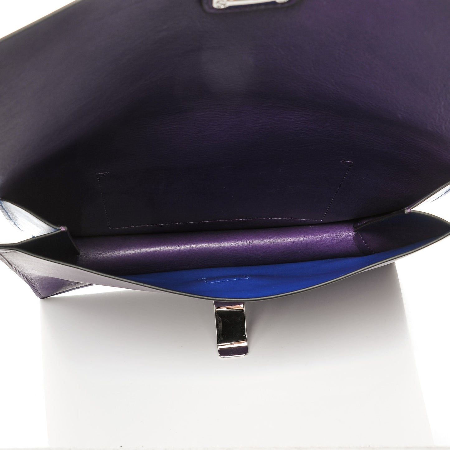 Lambskin Small Lunch Bag Clutch Royal Blue Veruca Salt