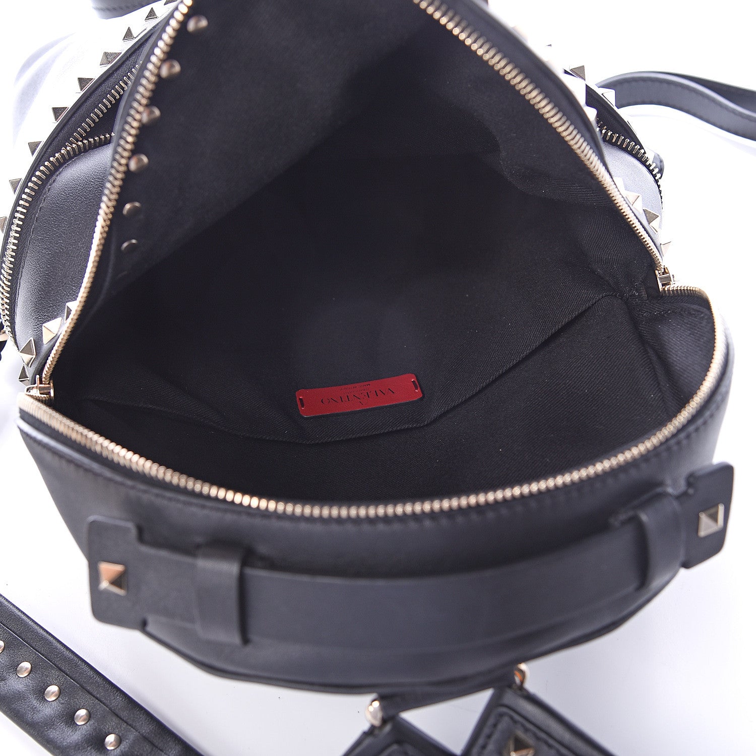 Valentino Garavani Vitello Rockstud Backpack Black 4 of 7