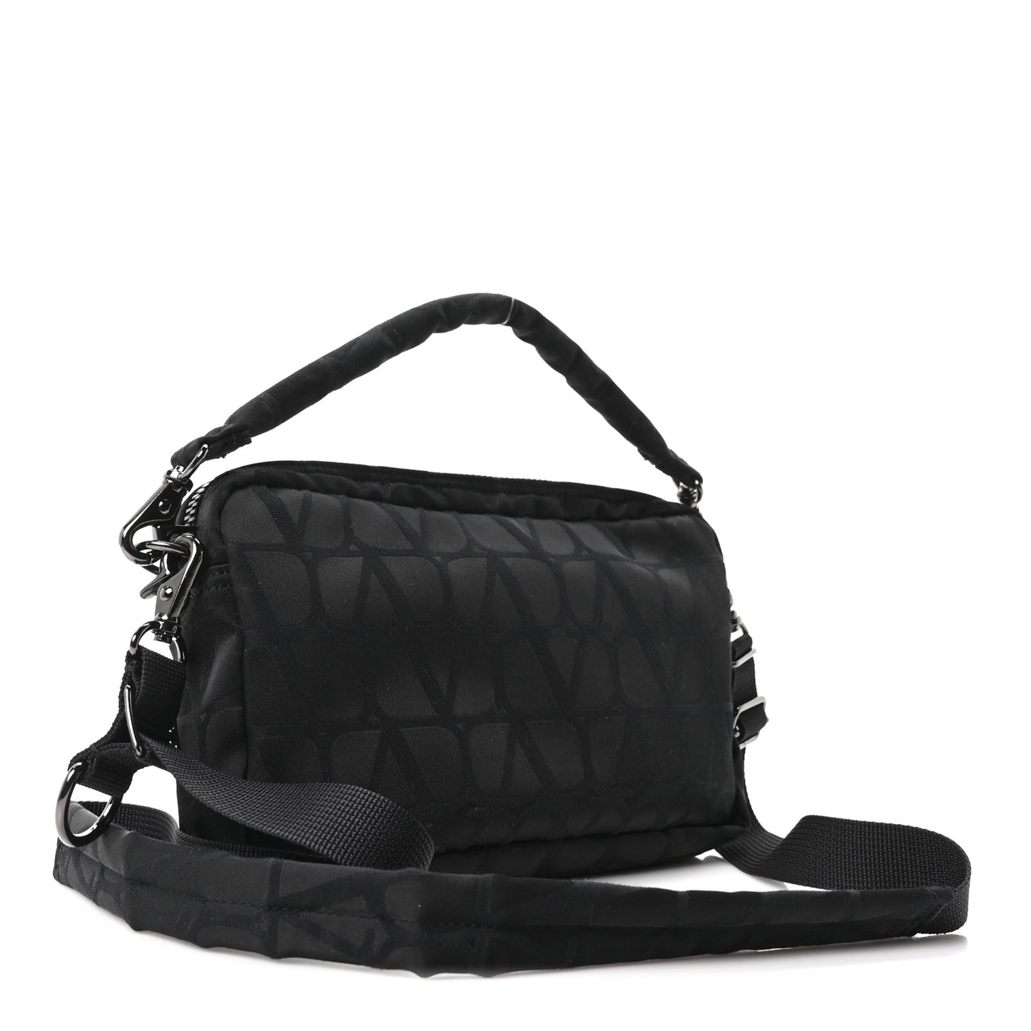 X PORTER Technical Fabric Vlogo Crossbody Sling Bag Black