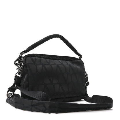 Valentino Garavani X PORTER Technical Fabric Vlogo Crossbody Sling Bag Black 3 of 9