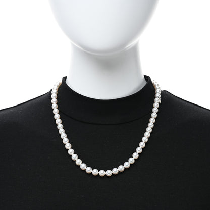 Mikimoto 18K White Gold Akoya Pearl 7.5-8mm Strand Necklace 20" 3 of 4