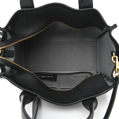 Marc Jacobs Grained Calfskin Medium The Tote Bag Black 4 of 10