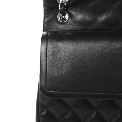 Chanel Lambskin Quilted Jumbo Double Flap Black 13 of 17